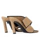 Givenchy Women's Sliced Square Raffia-Effect Heeled Mules - 4