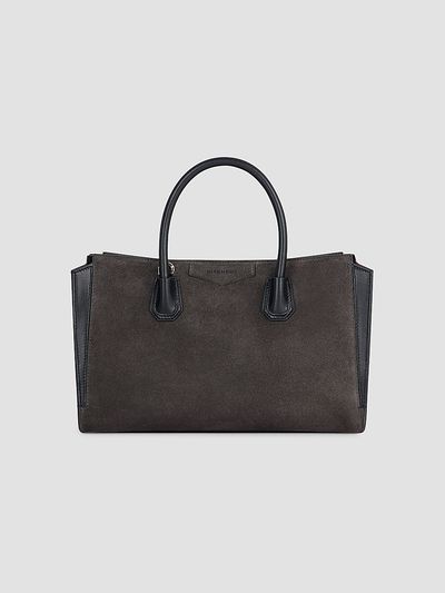 Givenchy Women's Small Antigona Catchall Top Handle Bag in Suede Leather
