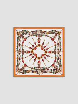 Givenchy Women's Small Square in Silk with Sculpted Gem Print