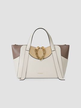 Givenchy Women's Small the Snatch Top Handle Bag in Grained Bicolor Leather