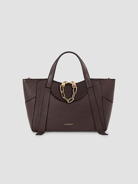 Givenchy Women's Small The Snatch Top Handle Bag in Grained Leather