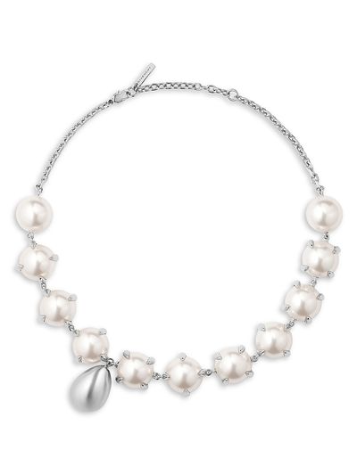 Givenchy Women's Spiky Pearl Necklace in Metal and Pearls