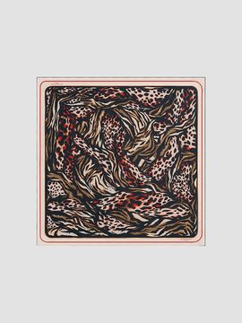 Givenchy Women's Square in Silk with Abstract Animal Print
