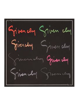 Givenchy Women's Square Scarf in Silk with Signature