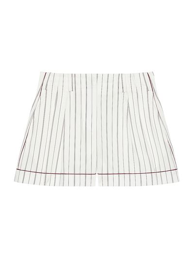 Givenchy Women's Striped Shorts in Cotton and Silk
