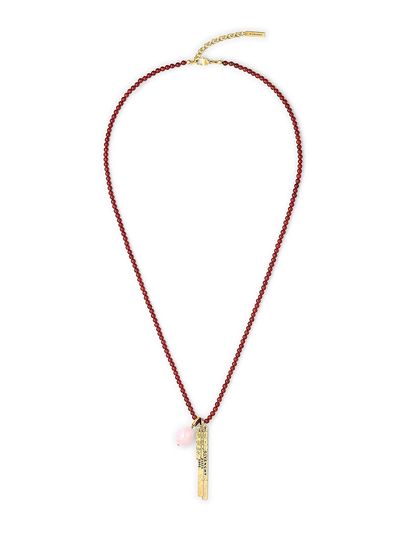 Givenchy Women's Tape Long Necklace in Agate Metal and Quartz