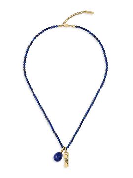 Givenchy Women's Tape Necklace in Lapis Lazuli Metal and Resin