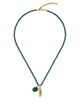 Givenchy Women's Tape Necklace in Malachite Metal and Resin - 1
