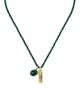 Givenchy Women's Tape Necklace in Malachite Metal and Resin - 3