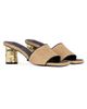 Givenchy Women's Tape Raffia-Effect Heeled Mules - 3