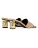 Givenchy Women's Tape Raffia-Effect Heeled Mules - 4