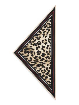 Givenchy Women's Triangle in Silk with Leopard Print