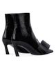 Givenchy Women's Twisted Ribbon Ankle Boots in Shiny Naplack Leather - 4
