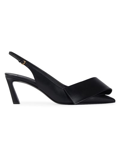 Givenchy Women's Twisted Ribbon Slingbacks Pumps in Leather