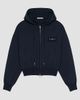 Givenchy Women's Zipped Hoodie in Wool and Cotton with Givenchy Paris - 4
