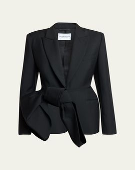 Givenchy Wool-Mohair Bow Jacket