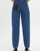 Gizia Gizia Back Print Pocket Stitch Detail High-Waist Jeans - 3