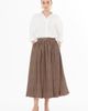 Gizia Gizia Balloon Midi Skirt with Logo Pattern Detail - 1