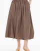 Gizia Gizia Balloon Midi Skirt with Logo Pattern Detail - 4