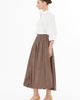 Gizia Gizia Balloon Midi Skirt with Logo Pattern Detail - 5