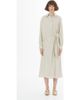 Gizia Gizia Beige Tie Detail Linen Midi Dress  - 1