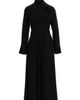 Gizia Gizia Black Dress with Brooch Detail the Collar  - 1