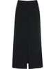 Gizia Gizia Black Long Skirt with Front and Back Slits  - 1