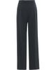Gizia Gizia Black Tailored Front Pleated Wide-Leg Trousers  - 1