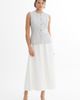 Gizia Gizia Blue Piped-Detail Vest Skirt Set  - 1