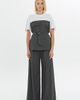 Gizia Gizia Cotton Chest Cutout Blouse with Detachable Belt - 1