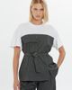 Gizia Gizia Cotton Chest Cutout Blouse with Detachable Belt - 2