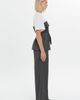 Gizia Gizia Cotton Chest Cutout Blouse with Detachable Belt - 3