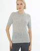 Gizia Gizia Crew Neck Short-Sleeve Wool Cashmere Sweater - 5