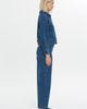 Gizia Gizia Cropped Denim Jacket with Leather Details - 3