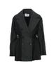 Gizia Gizia Cropped Waist-Elastic Double-Breasted Quilted Coat - 1