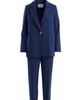 Gizia Gizia Dark Navy Single-Button Blazer Suit - 1