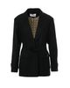 Gizia Gizia Double-Breasted Belted Wool Blend Jacket - 1