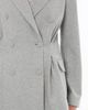Gizia Gizia Double-Breasted Notch Lapel Tailored Wool Jacket - 2