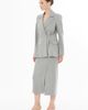 Gizia Gizia Double-Breasted Notch Lapel Tailored Wool Jacket - 3