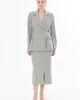 Gizia Gizia Double-Breasted Notch Lapel Tailored Wool Jacket - 4