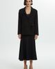 Gizia Gizia Double-Breasted Tailored Black Outerwear Jacket  - 1