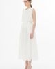 Gizia Gizia Ecru A-Line Midi Skirt - 1