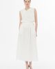 Gizia Gizia Ecru A-Line Midi Skirt - 3