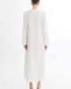 Gizia Gizia Ecru Bone Button Detail Midi Dress With Beaded Belt - 4