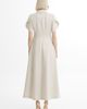 Gizia Gizia Ecru Short-Sleeve Ruffle Midi Dress - 4