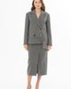 Gizia Gizia Front Button Wool-Blend Cropped Tailored Jacket - 5