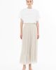 Gizia Gizia High-Waist Flowing Chiffon Pleated Midi Skirt - 1
