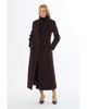 Gizia Gizia Long Coat with Back Vent and Notch Lapel - 1