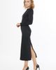 Gizia Gizia Maxi Dress with Neckline Trim Accessory and Zippers - 2