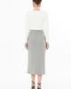 Gizia Gizia Skirt with Front Slit, Pockets and Belt Detail - 3